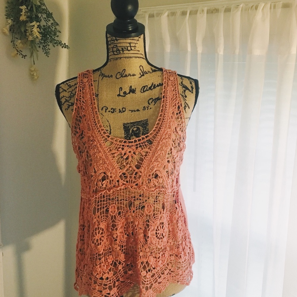 Crotchet Tank Top